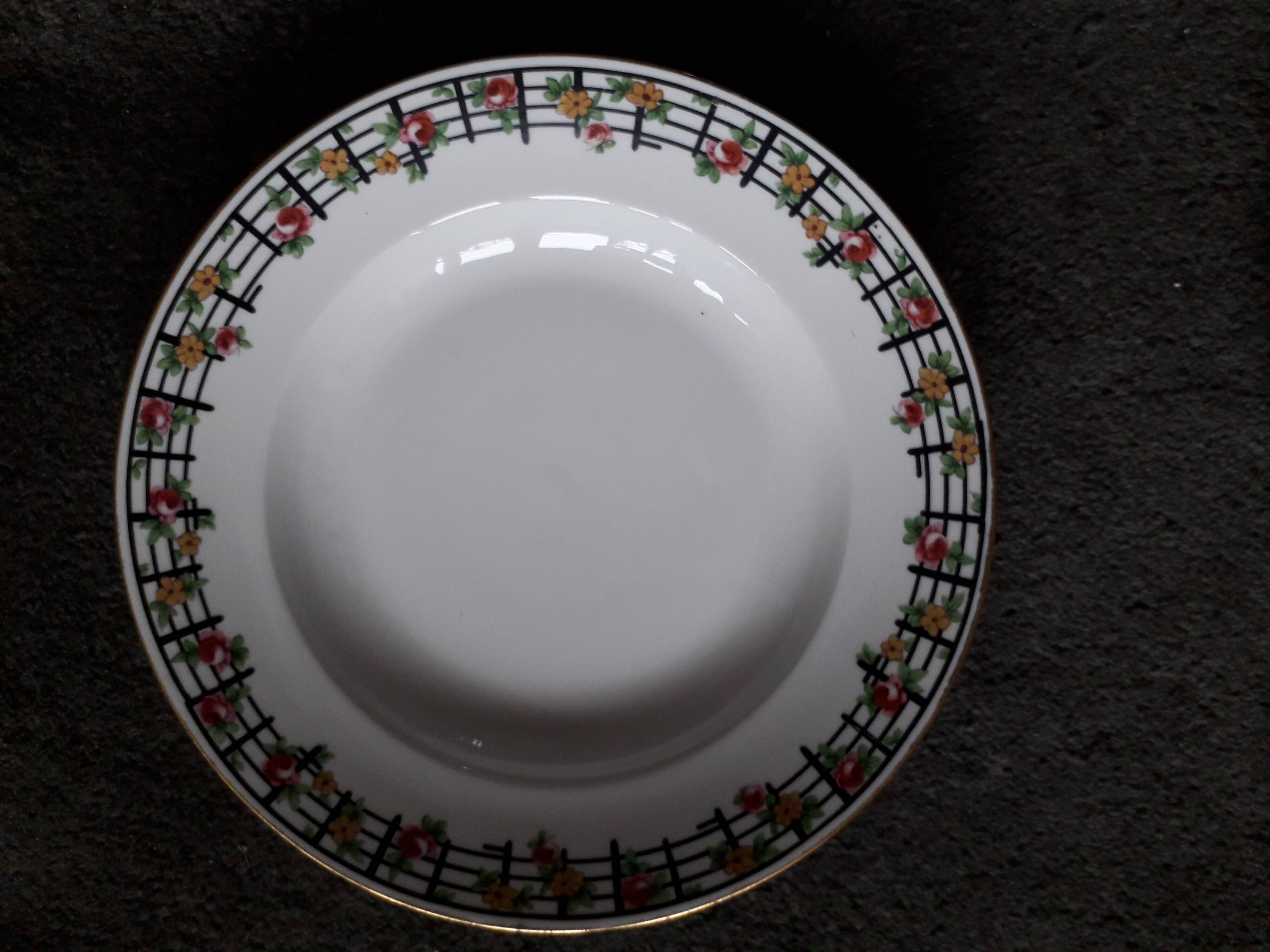 1 set of 4 Limoges ceramic plates from the 1950s
