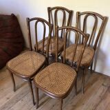 Old bistro chairs Thonet Hofmann curved wood
