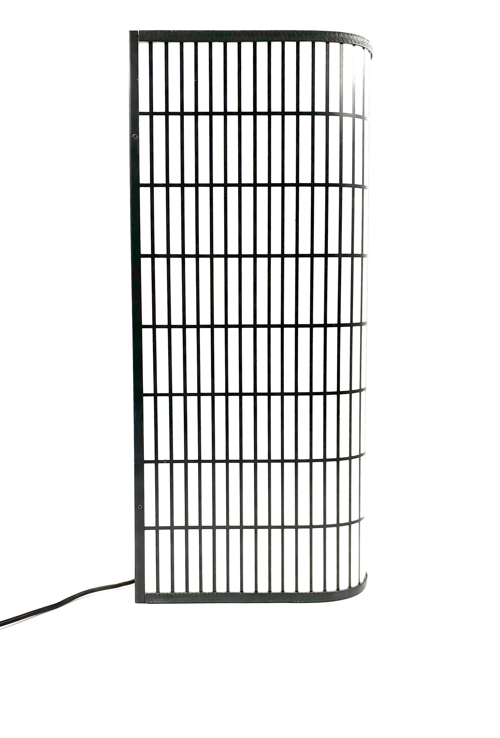 Postmodern reticulated lamp in the manner of J.Hoffman, Italy 1980s