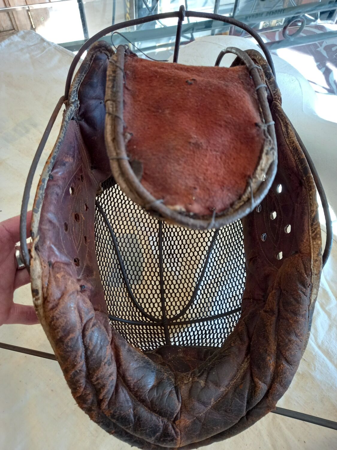 Fencing mask and ferret