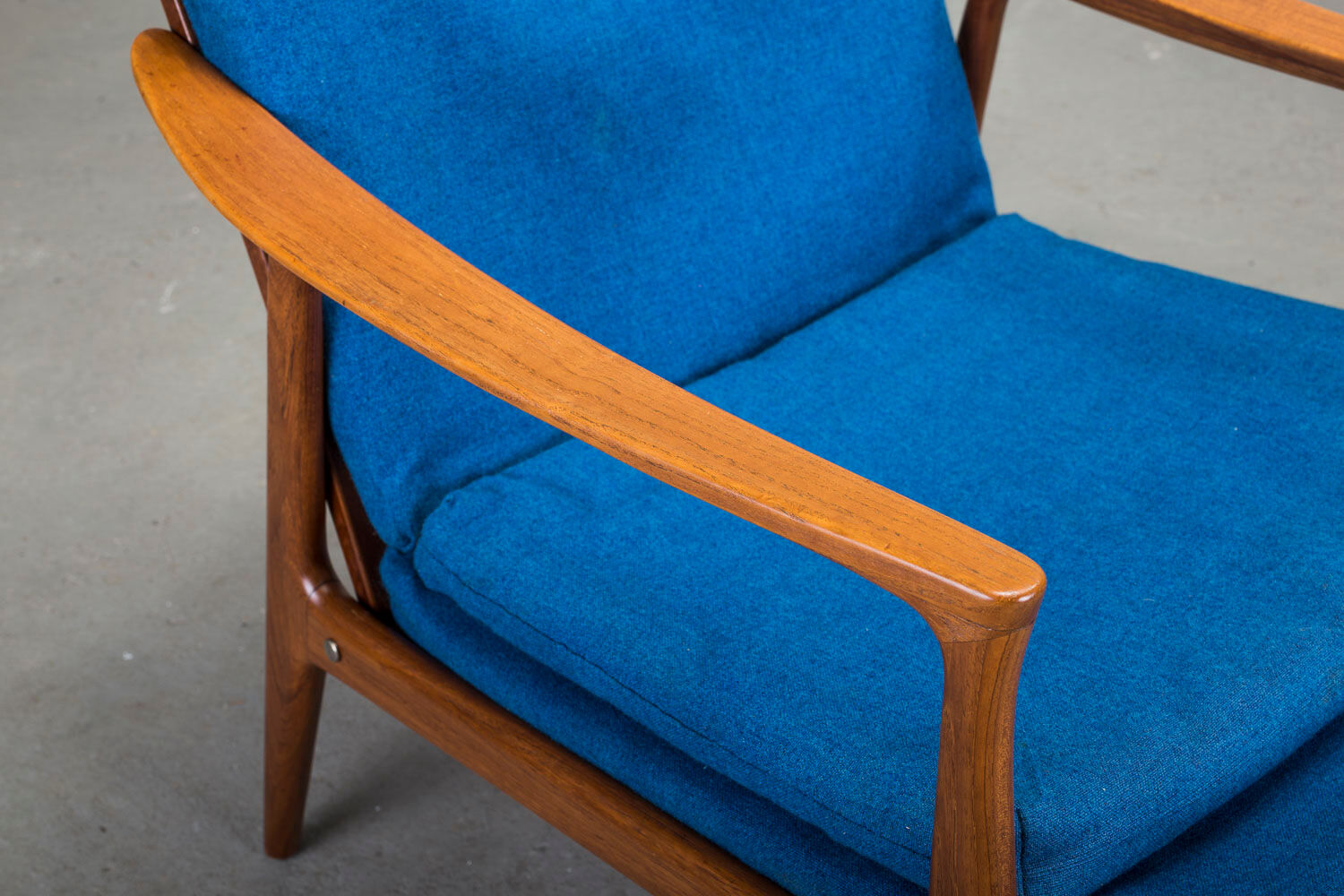 Danish teak framed lounge chair, 1960s