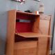 Meuble de bureau vintage année 50 en chêne