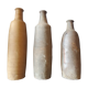 3 bouteilles en terre cuites