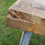 Work table, workshop, log