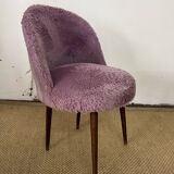 Chaise moumoute Lilas vintage