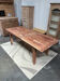 Table de ferme en bois exotique avec rallonges