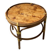 Rattan side table