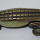 Nutcracker zoomorph alligator crocodile brass xl 35cm vintage