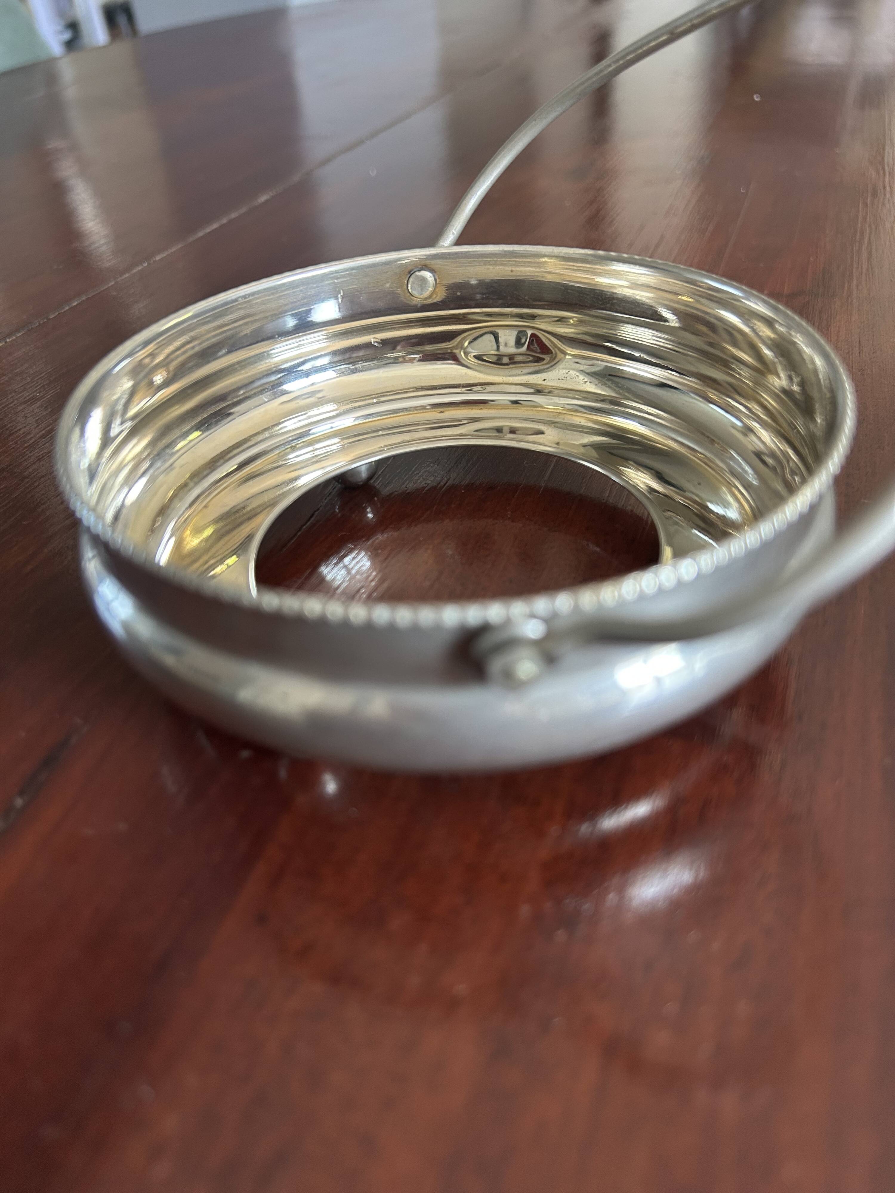 Silver-plated and crystal bonbonnière