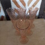 6 champagne flutes rosaline Arcoroc