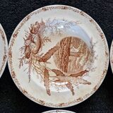 Iron clay soup plates