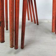 4 tolix metal bistro chairs