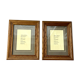 Set of 2 old frames in solid oak