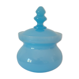 Blue opaline pot