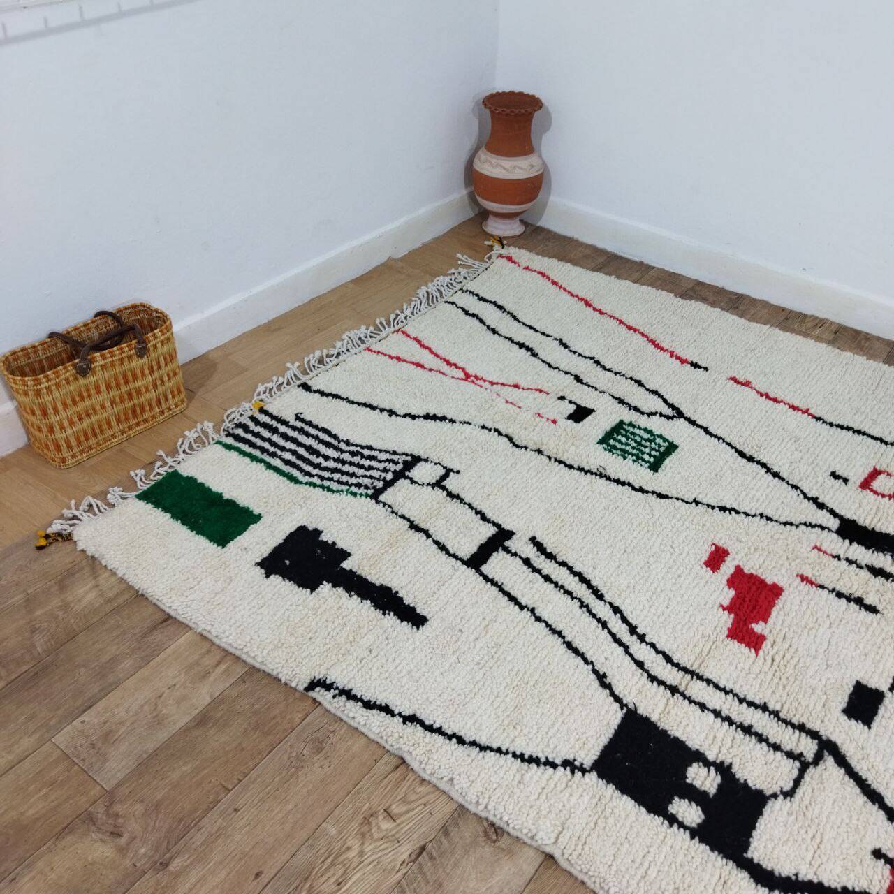 Handmade Moroccan Berber rug 315 X 190 CM