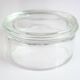 Lumax tempered glass round ashtray, 50s