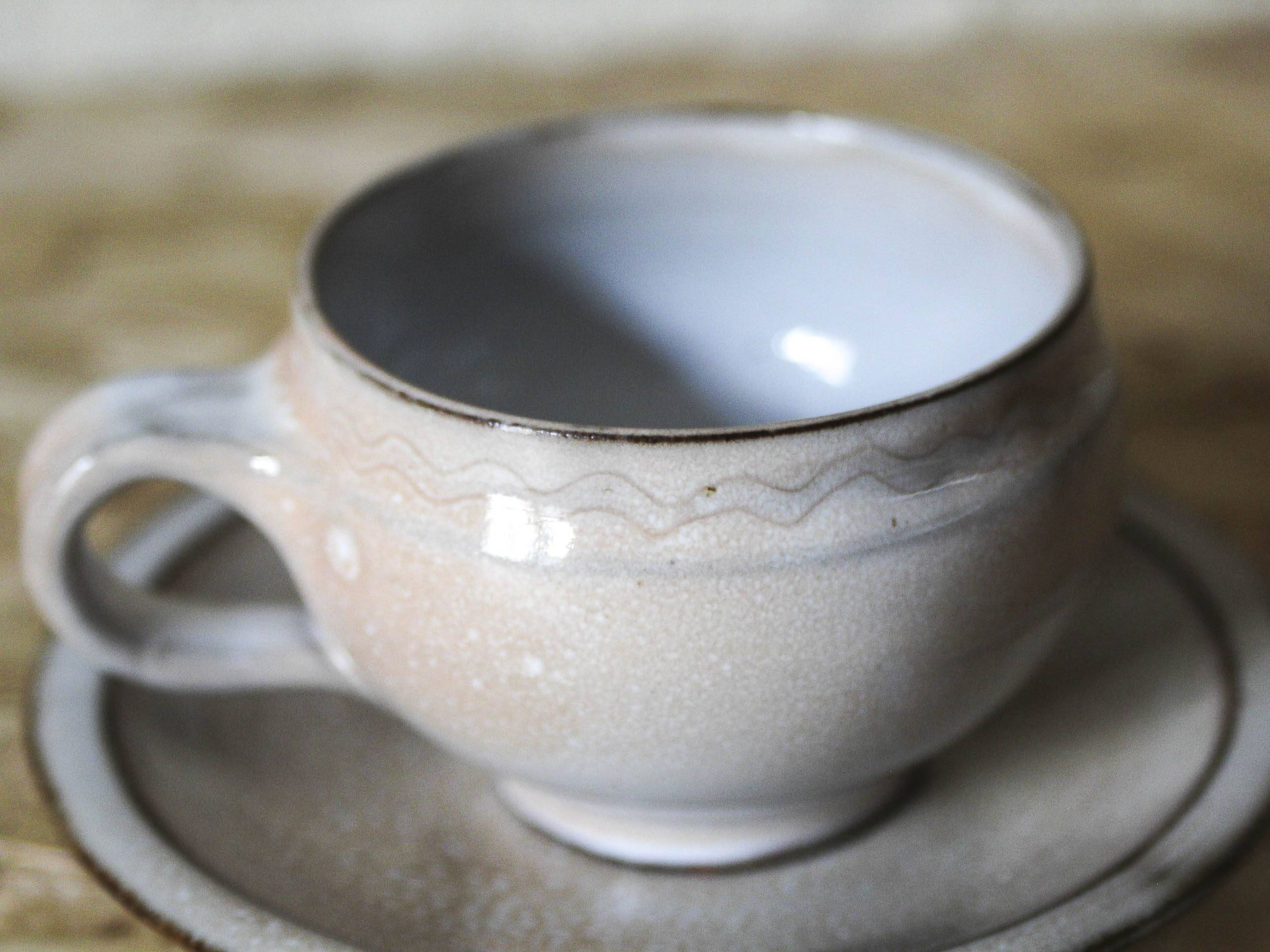 Set of 10 espresso cups and saucers Chantal and Thierry Robert