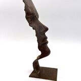Bronze face - statuette
