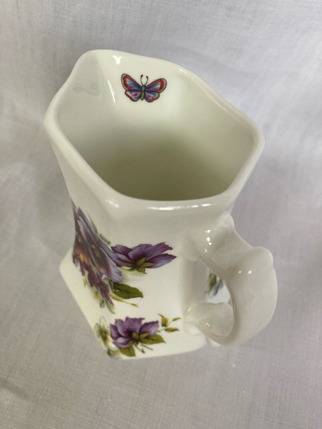 Staffordshire fine bone china milk jug