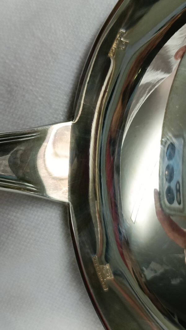 Louche en métal argenté de christofle modèle ''spatours