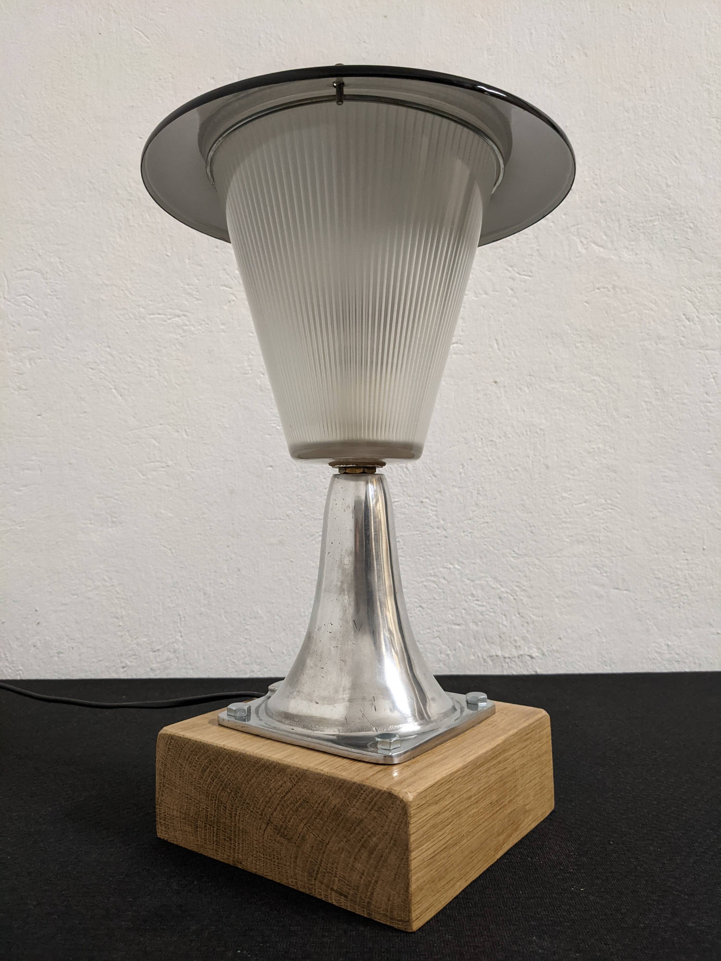 Holophane glass lamp from the 50s/60s