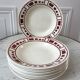 Lot de 6 assiettes creuses badonviller modèle barbizon années 30