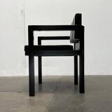 Set of German armchairs model D51 Fagus with Bauhaus patterned cushion by Walter Gropius for Tecta.