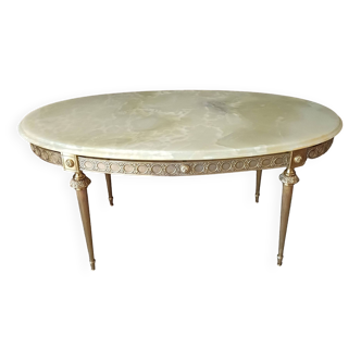 Neoclassical style marble coffee table