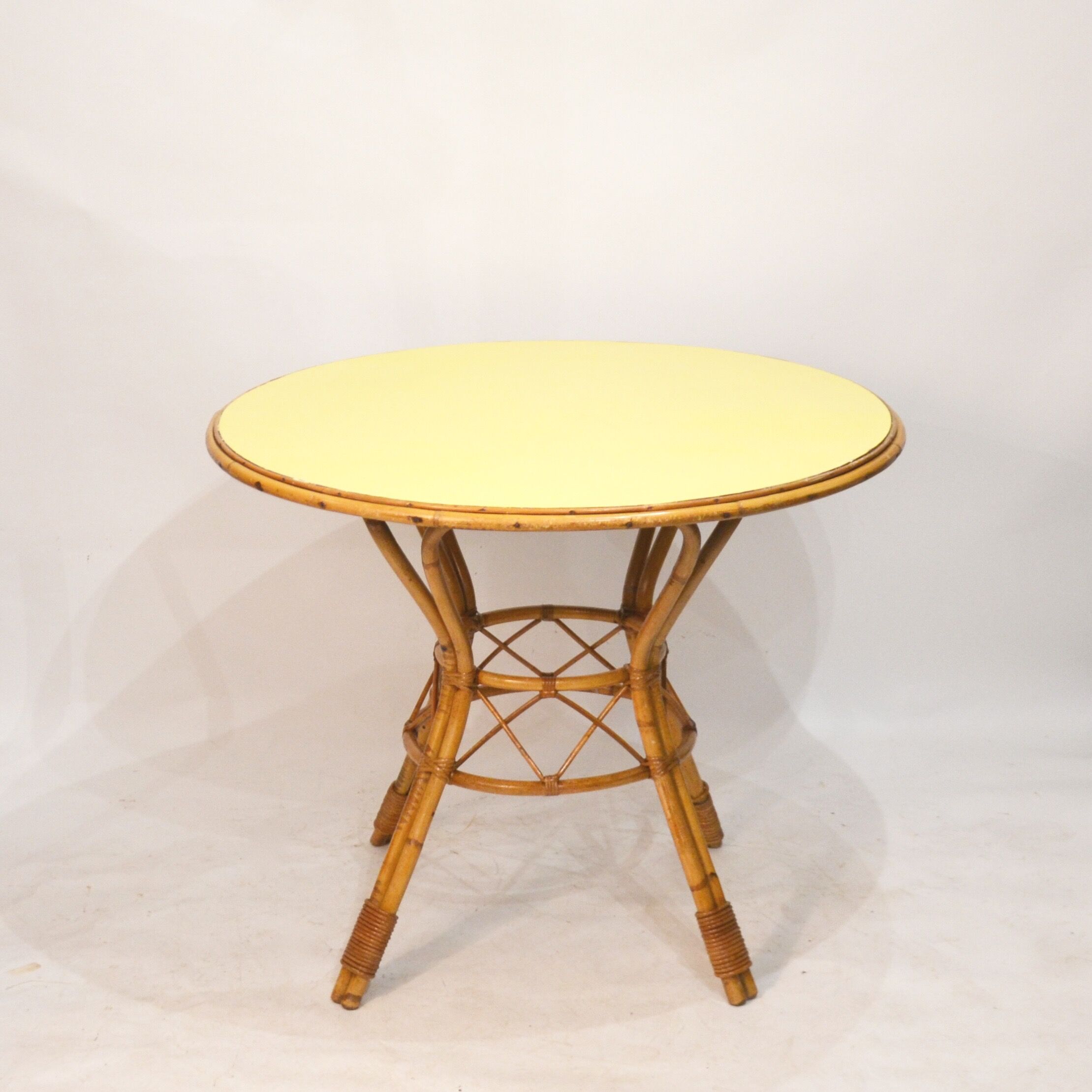 Rattan dining table