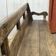 Banc rustique en châtaignier fin XIXème