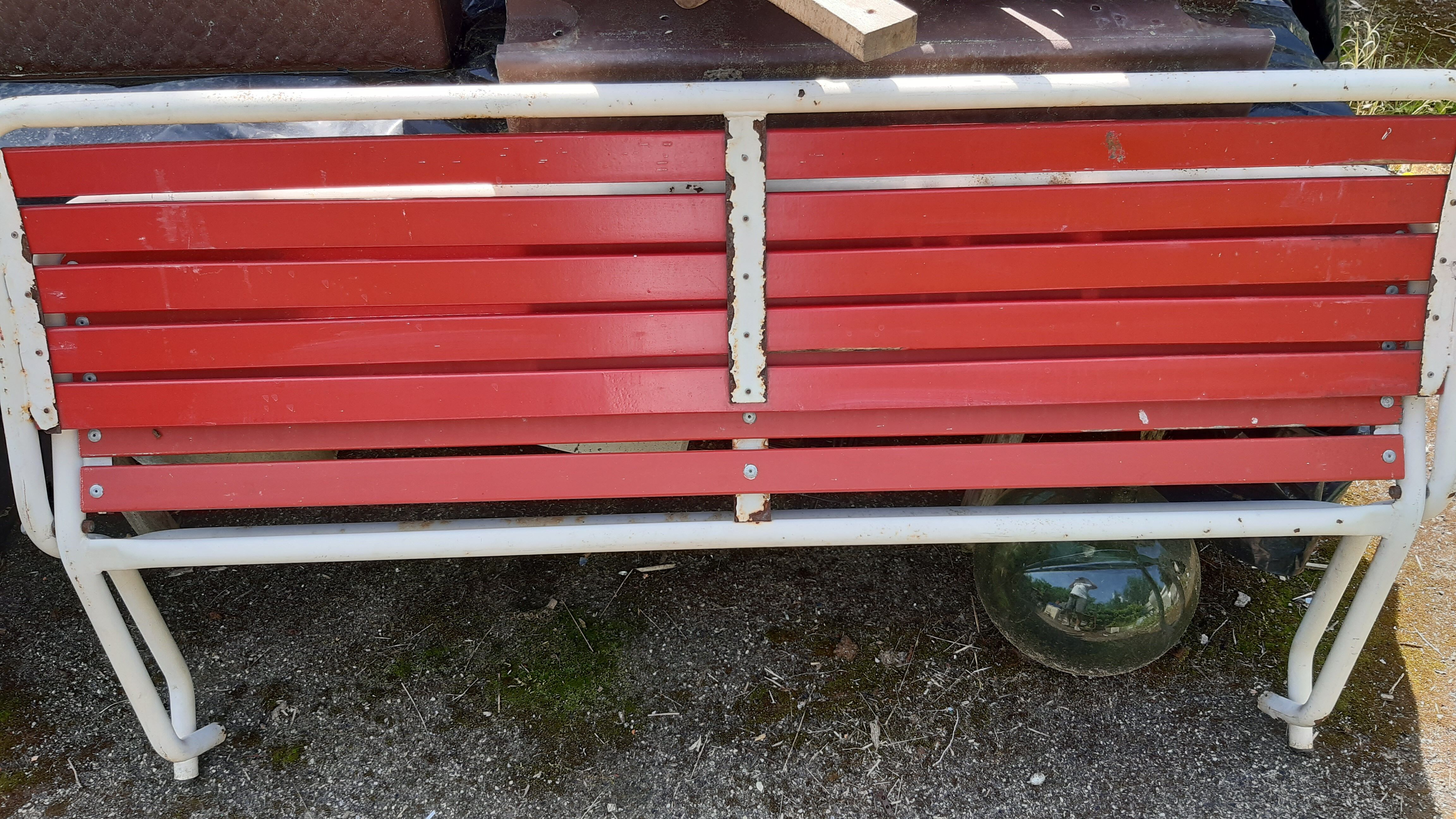 Banc de jardin pliable vintage