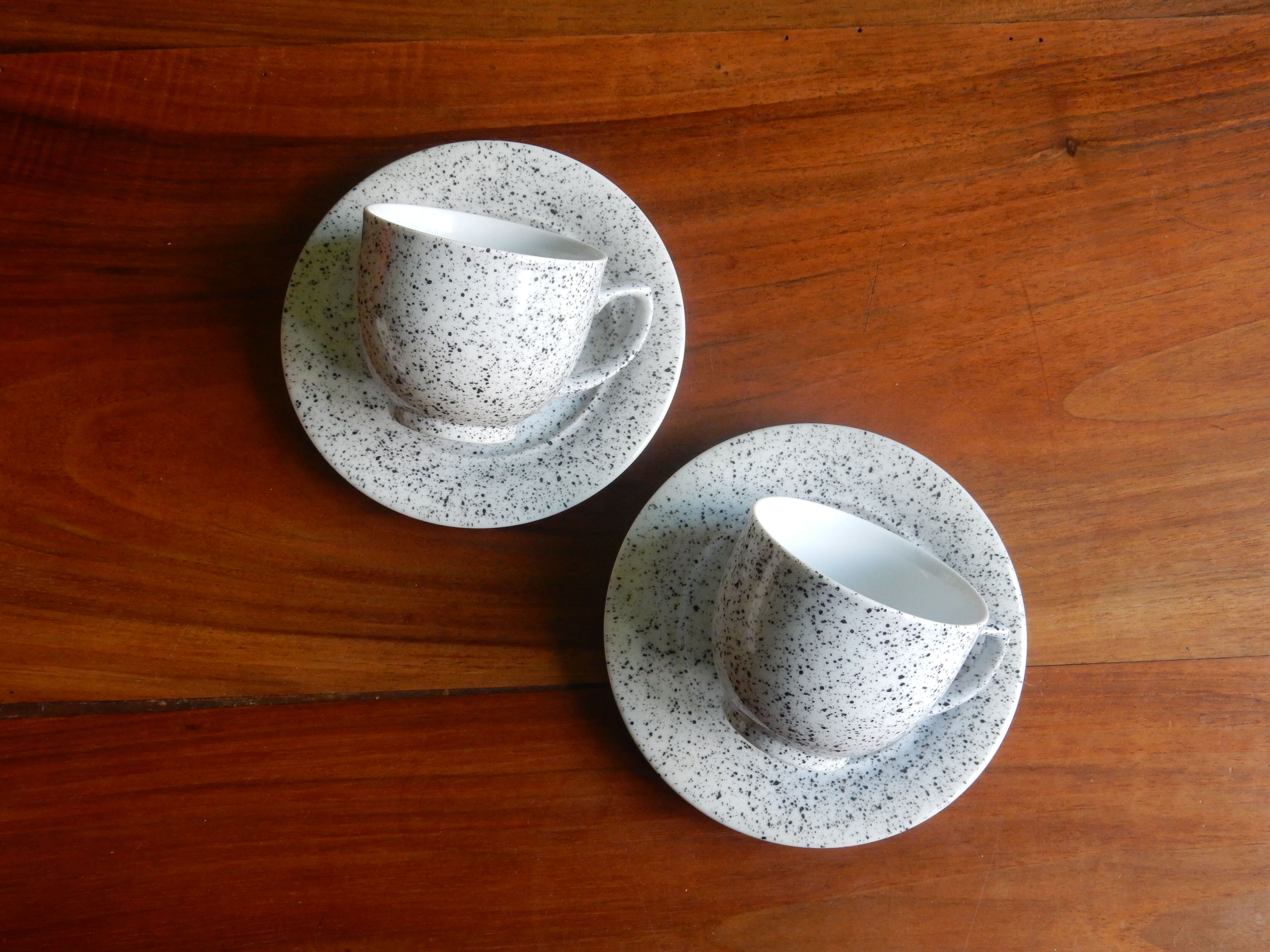 Bavaria, 2 coffee cups, 80s sandstone cups, West Germany