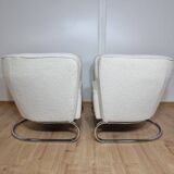 Fauteuils Chromés par Jindrich Halabala, Set de 2