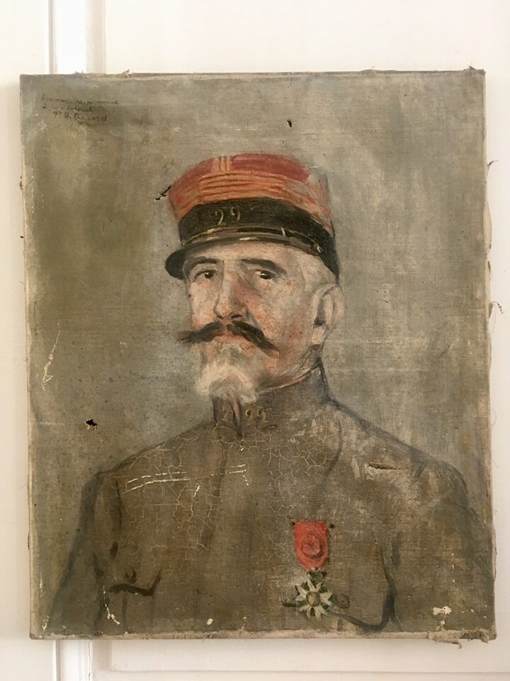 Portrait oil XIX ieme