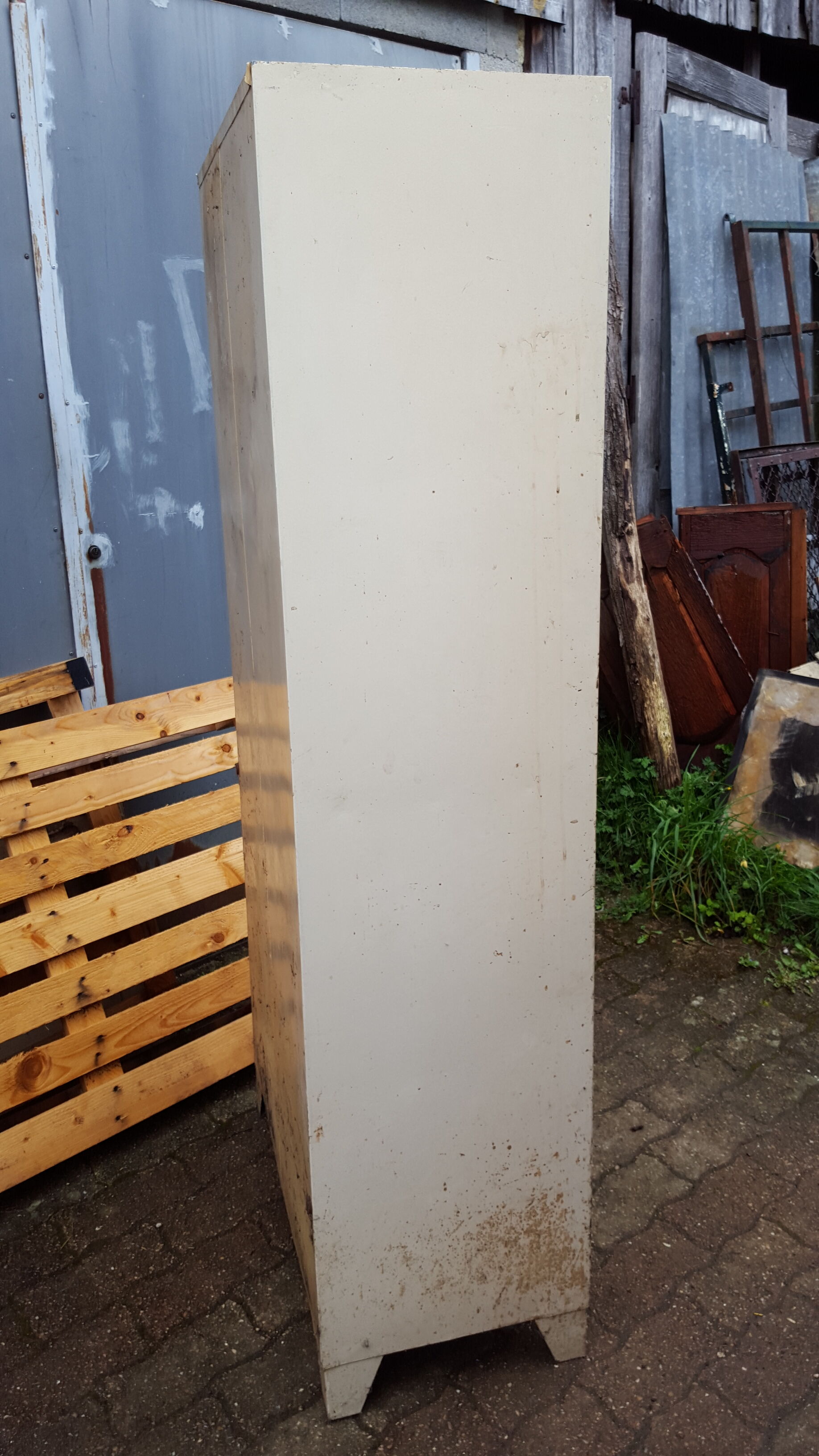 Tolix metal kitchen cabinet