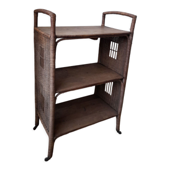 Rattan shelf