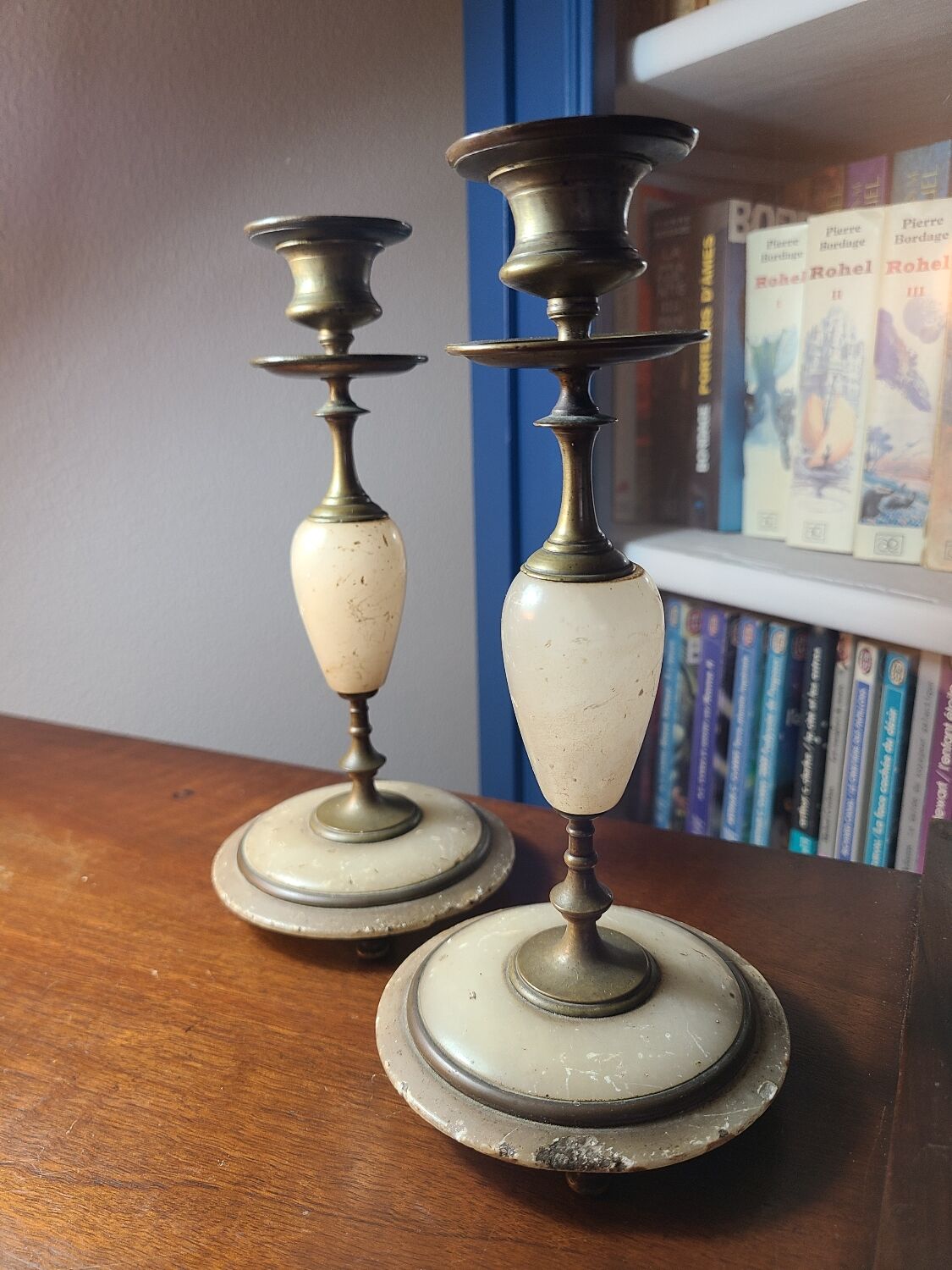 Pair of candle holders early 20th