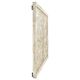 Decorative sheet metal wall plaque and wooden frame