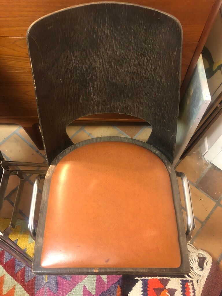 Set of 4 chairs model Barrel Manhattan circa 1970