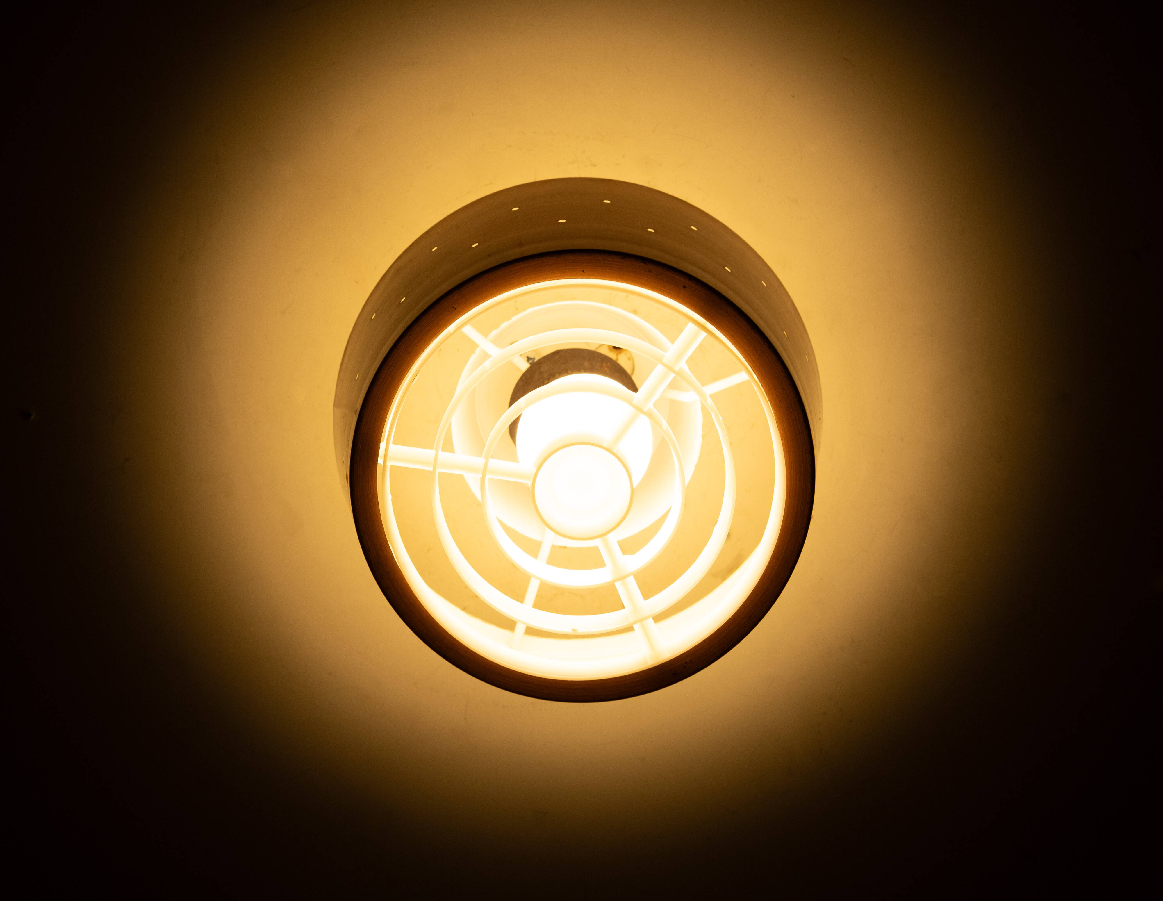 Brass Fog & Mórup pendant lamp 1960s Denmark