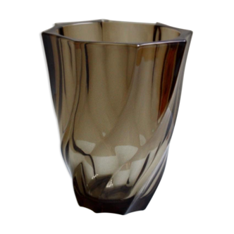 Luminarc smoked glass vase