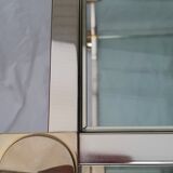 Glass and plexiglass rolling shelf Pierre Vandel