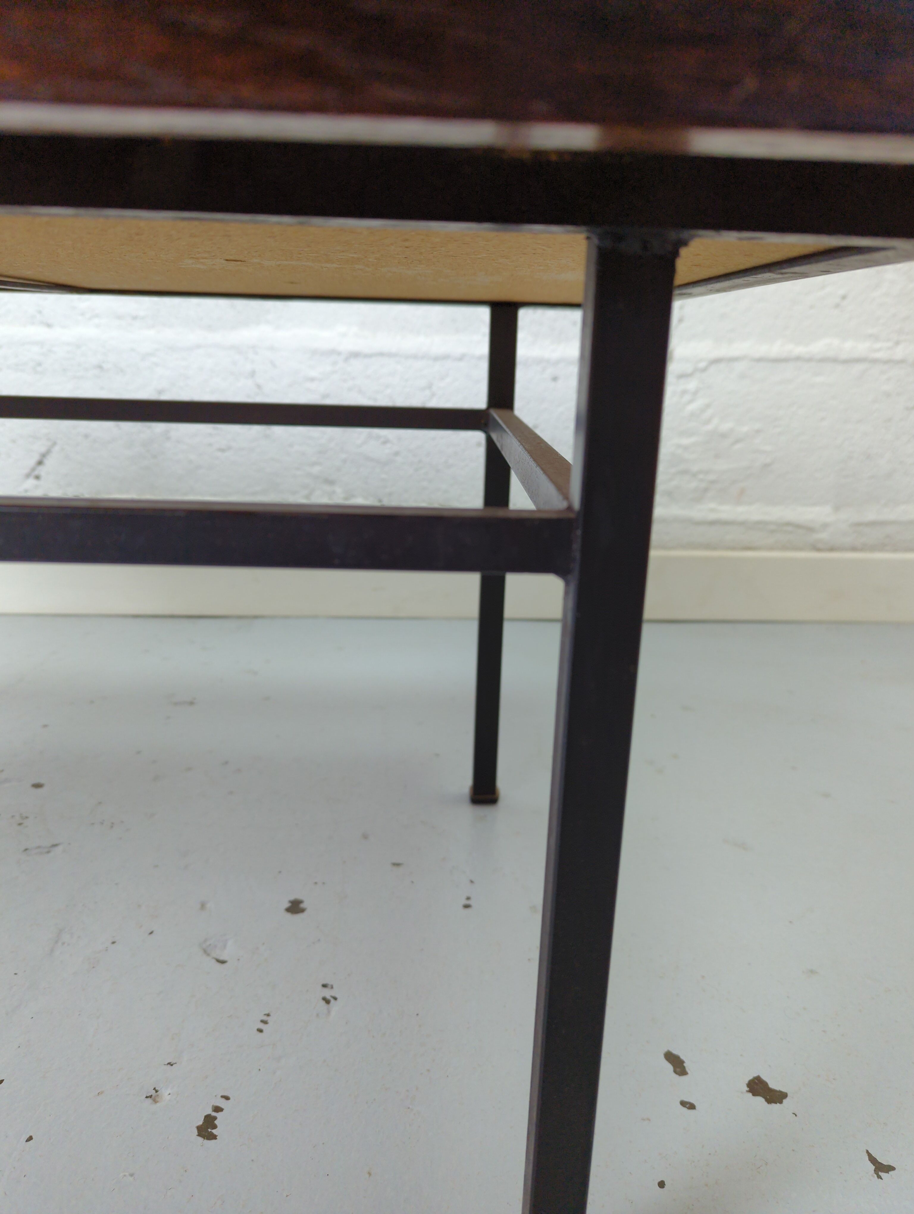 Metal and ceramic coffee table