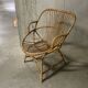 Fauteuil en rotin années 60