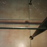 Vintage glass/brass coffee table 60