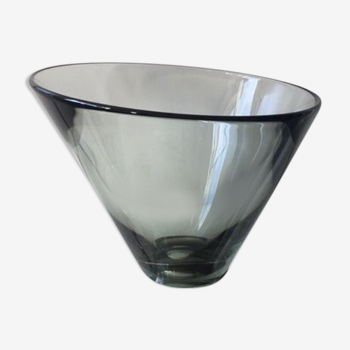 Asymmetrical Holmegaard bowl by Per Lutken