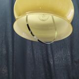 Hanging globe opaline adjustable in height 70s old vintage Brocanteespritdantan