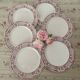Set of 6 flat plates in Mason ironstone.