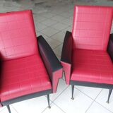 Set of 2 50s armchairs