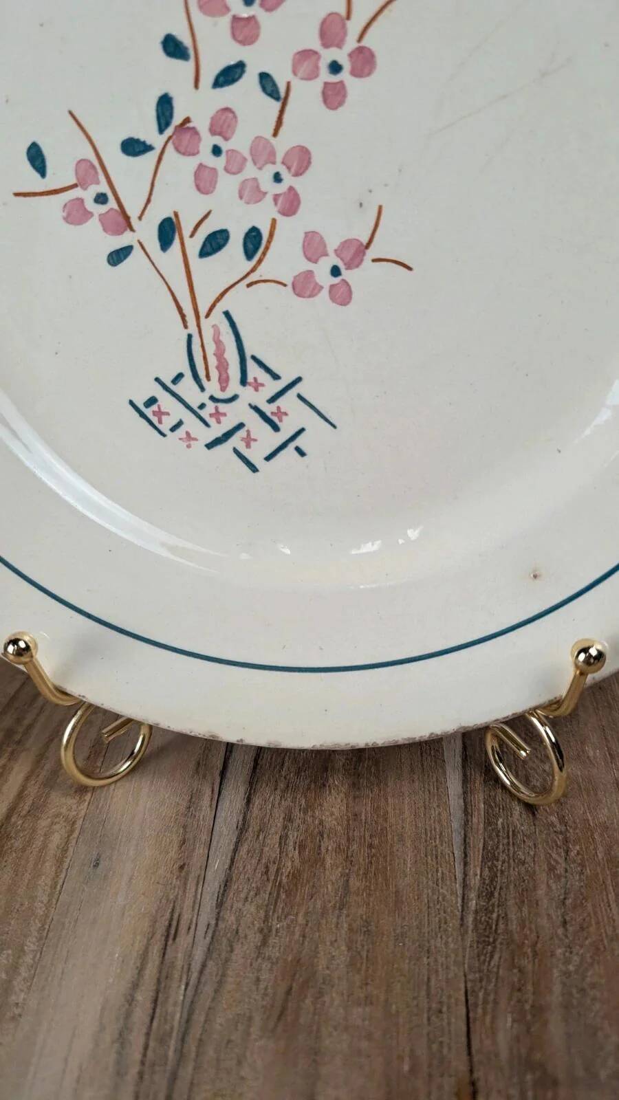 Antique plate K&g Lunéville – Lorraine model